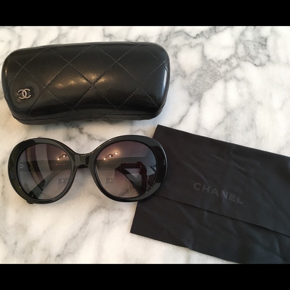 Chanel Round Acetate Sunglasses - Picture 1 of 6